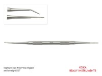 Ingrown Nail File Fine Angled and Straight