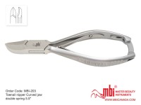 Toenail Nipper Curved Jaw Barrel Spring Size: 12cm and 13cm